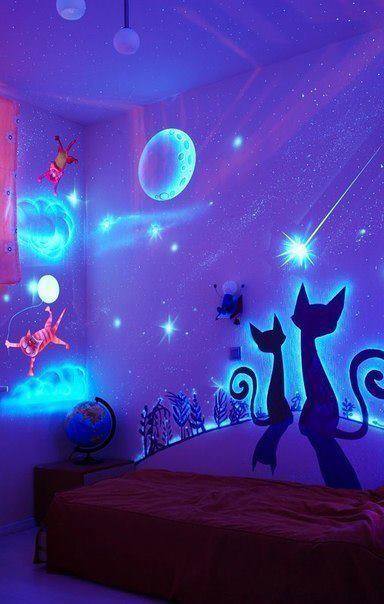 Glow In The Dark Paint For Interior Decoration